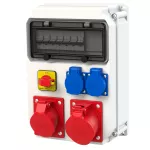 Rozdzielnica z tworzywa seria ECOLINE końcowa 230/400 V 32 A IP54 320x222x114 mm