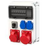 Rozdzielnica z tworzywa seria ECOLINE końcowa 230/400 V 16 A IP54 320x222x114 mm