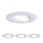 PAULMANN Oprawa do wbudowania CALLA LED 5W 400lm okrągła stała 3000/4000/6500K IP65 230V biały matowy