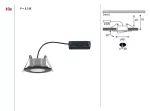 PAULMANN Zestaw opraw do wbudowania CALLA LED 10X6W 500lm okrągła wychylna 4000K IP65 230V czarny matowy