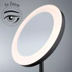 Lusterko kosmetyczne MASUA LED 4W 2700/4000/6500K +wyłącznik IP44 230V czarny matowy / metal