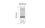 LED line G9 6W 4000K 550lm 220-240V