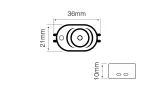 LED line Moduł OPTO 1x SMD2835 12V 6500K 1W