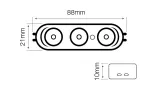 LED line Moduł OPTO 3x SMD2835 12V 6500K 2,5W