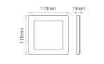 LED line Panel Easy Fix 6W 4000K 470lm kwadrat