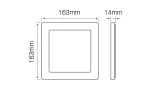 LED line Panel Easy Fix 12W 2700K 850lm kwadrat