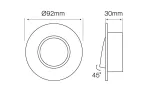 LED line Oprawa sufitowa okrągła ruchoma odlew satyna