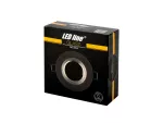 LED line Oprawa szklana okrągła czarna 90x26x10mm mrożona GLIKKA