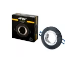 LED line Oprawa szklana okrągła czarna 90x26x10mm mrożona GLIKKA