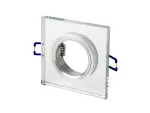 LED line Oprawa szklana kwadratowa srebrna 90x25x10mm