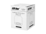 *LED line® Oprawa natynkowa punktowa okrągła srebro ROLLO