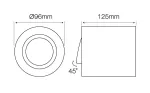 *LED line® Oprawa natynkowa punktowa okrągła srebro ROLLO