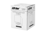 LED line Oprawa natynkowa punktowa kwadrat srebro CUBO