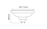 LED line ES111 12W 2700K 1080lm 230V AC 45°