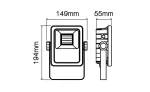LED line PROJECT 16W 4000K 110lm/w 100-240V AC