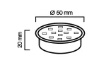 LED line SMD 5W 6500K 400lm 220-260V 50mm DIM