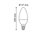 Żarówka E14 6W 4000K 522lm 230V C37 LED line LITE
