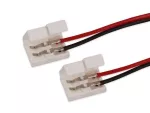 LED line złączka do taśm LED CLICK CONNECTOR podwójna 8 mm 2 PIN z przewodem