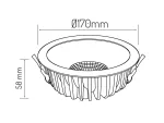 LED line downlight 30W 3000lm 4000K QUANTUM