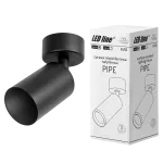 LED line oprawa natynkowa GU10 czarna PIPE