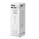 LED line oprawa zwieszana GU10 biała PIPE