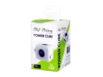 AURA line CUBE rozgałęźnik 4 gniazda 2xUSB