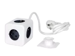 AURA line CUBE przedłużacz 5 gniazd 1,5m 16A/3680W