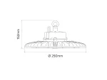 LED line PRIME Oprawa HighBay PHANTOM 190 100W 4000K 19000lm 1-10V 90°