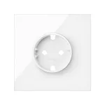 Simon 100 Panel 1-krotny: 1 gniazdo Schuko; biały