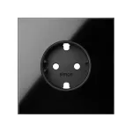 Simon 100 Panel 1-krotny: 1 gniazdo Schuko; czarny