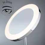 Lusterko kosmetyczne MASUA LED 4W 2700/4000/6500K +wyłącznik IP44 230V chrom / metal