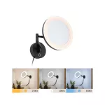 Lusterko kosmetyczne MASUA LED 4W 2700/4000/6500K +wyłącznik IP44 230V czarny matowy / metal