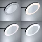Lusterko kosmetyczne MASUA LED 4W 2700/4000/6500K +wyłącznik IP44 230V czarny matowy / metal