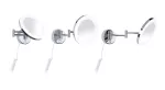Lusterko kosmetyczne MASUA LED 4W 2700/4000/6500K +wyłącznik IP44 230V czarny matowy / metal