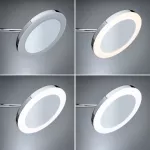 Lusterko kosmetyczne MASUA LED 4W 2700/4000/6500K +wyłącznik IP44 230V czarny matowy / metal