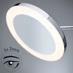 Lusterko kosmetyczne MASUA LED 4W 2700/4000/6500K +wyłącznik IP44 230V czarny matowy / metal