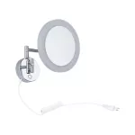 Lusterko kosmetyczne MASUA LED 4W 2700/4000/6500K +wyłącznik IP44 230V czarny matowy / metal