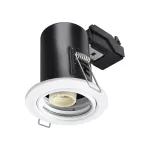 Oprawa wpuszczana downlight GU10 / Ognioodporność min: 30-60-90 / Źródło zamykane pierścieniem / Biały