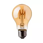 3W A60 Żarówka LED Filament / Klosz Bursztynowy / Barwa:2200K / Trzonek:/ Trzonek: E27