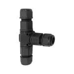Konektor kablowy trójnik T z szybkozłączką IP68, 3x4mm2, 400V/16A