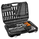 Zestaw kluczy nasadowych 1/2", 3/8", 1/4", 300 szt. , satynowy