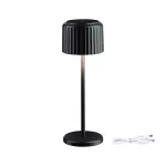 Lampka stołowa solarna ELSE LED DIM USB-C 3,7W 250lm 2700K IP44 czarny / aluminium