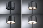 Lampka stołowa solarna ELSE LED DIM USB-C 3,7W 250lm 2700K IP44 czarny / aluminium