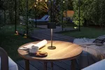Lampka stołowa solarna ELSE LED DIM USB-C 3,7W 250lm 2700K IP44 czarny / aluminium