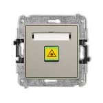 ICON Mechanizm gniazda światłowodowego/optycznego pojedynczego taupe