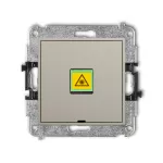 ICON Mechanizm gniazda światłowodowego/optycznego pojedynczego, bez pola opisowego taupe