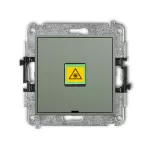 ICON Mechanizm gniazda światłowodowego/optycznego pojedynczego, bez pola opisowego szałwiowy
