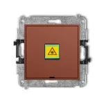 ICON Mechanizm gniazda światłowodowego/optycznego pojedynczego, bez pola opisowego terakota