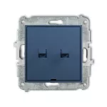 ICON Mechanizm łącznika zwiernego żaluzjowego w stylu amerykańskim (dwa klawisze bez piktogramów) navy blue