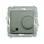 MINI Mechanizm elektronicznego regulatora temperatury z czujnikiem podpodłogowym szałwiowy